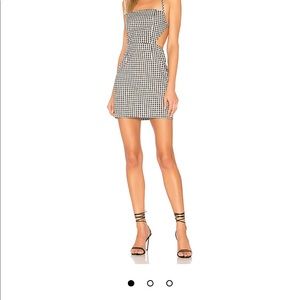 REVOLVE Superdown Elaine Gingham Cut Out Dress